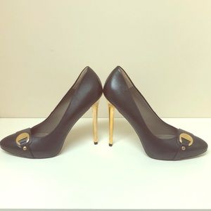 ‼️Versace Black Leather High Heels ‼️